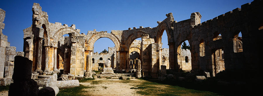 Old Ruins Of A Church, St. Simeon The Photograph by Panoramic Images
