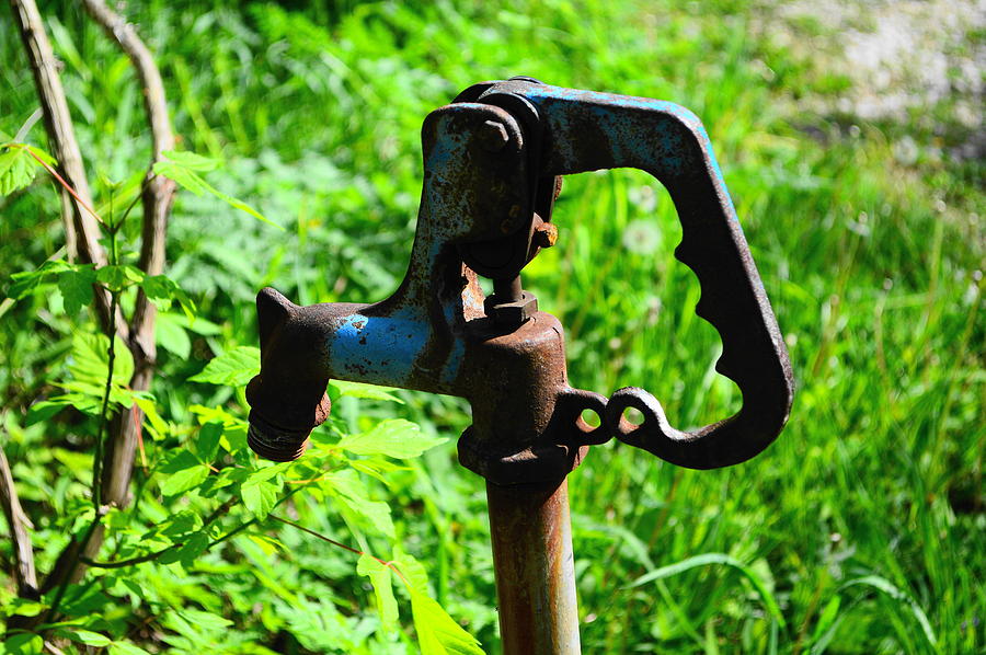 The Old Rusty Water Pump Photograph by Stacie Siemsen