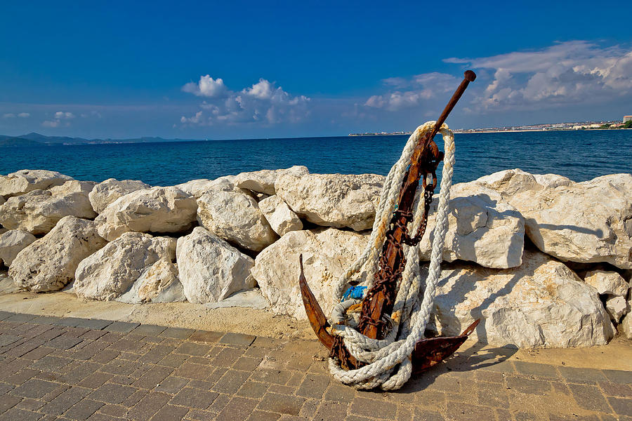 Old rusty anchor by the sea Photograph by Brch Photography