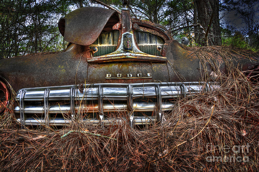 Old Rusty Dodge Photograph by Ken Johnson