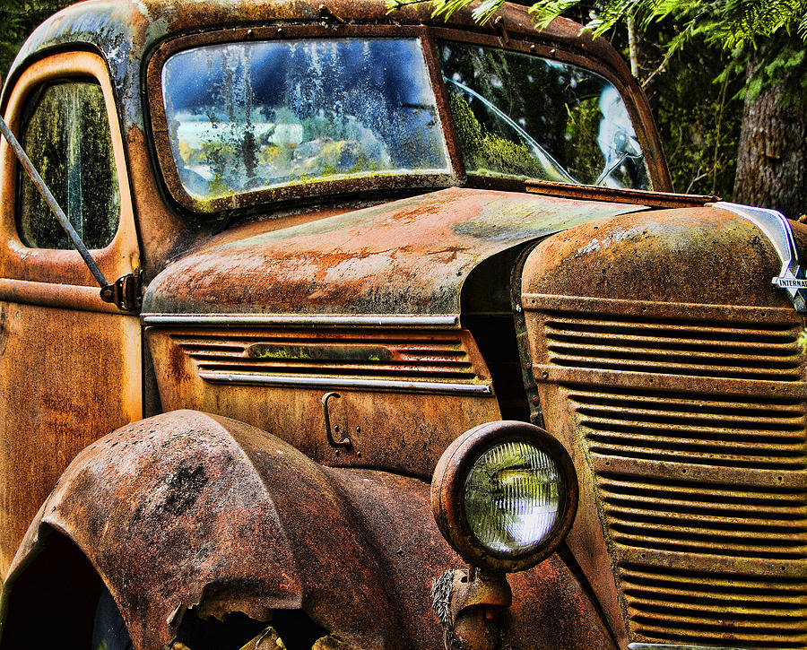 Old rusty Truck Photograph by Ron Roberts