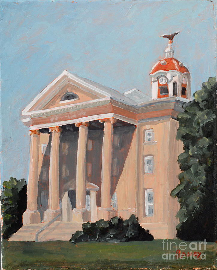 Architecture Painting - Old Salem Court House by Todd Bandy