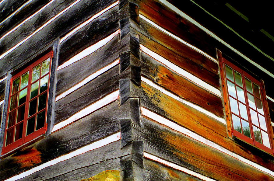 Old Salem Dovetail Corner Joint Photograph by Randall Weidner