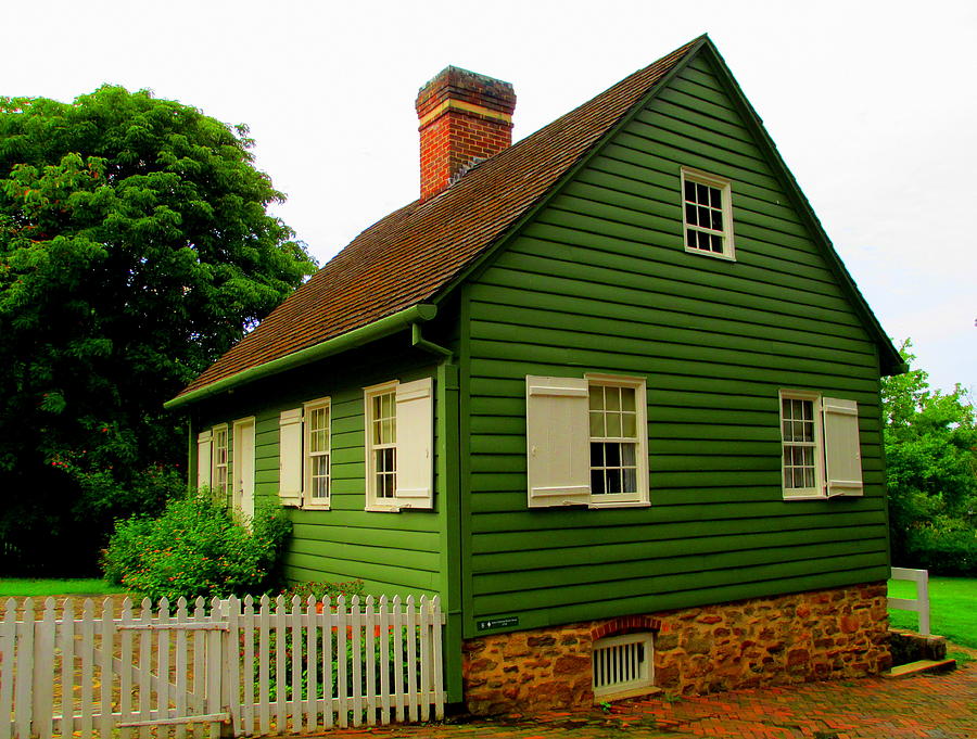 Old Salem Green House Photograph by Randall Weidner
