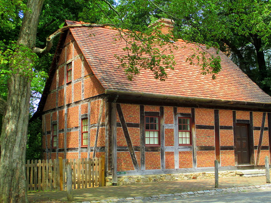 Old Salem House Three Front Photograph by Randall Weidner