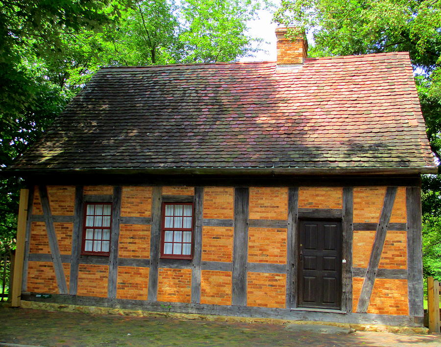Old Salem House Two Front Photograph by Randall Weidner