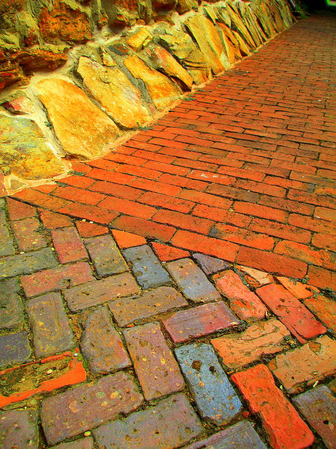 Old Salem Sidewalk Photograph by Randall Weidner