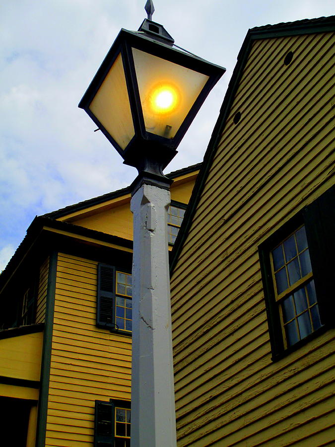 Old Salem Street Lamp Photograph by Randall Weidner