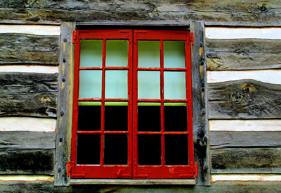 Old Salem Window Fourteen Photograph by Randall Weidner