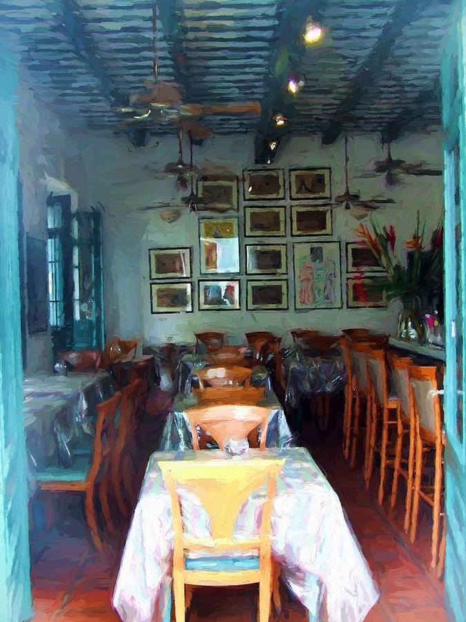 Old San Juan Bar/Cafe Photograph by John Rivera