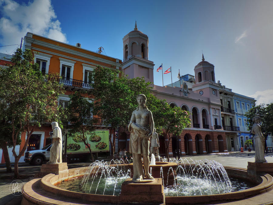 Old San Juan - Plaza de Armas  Photograph by Lance Vaughn