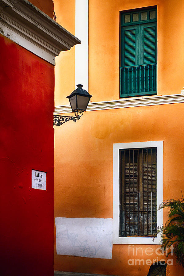 Architecture Photograph - Old San Juan Street Corner Charm by George Oze