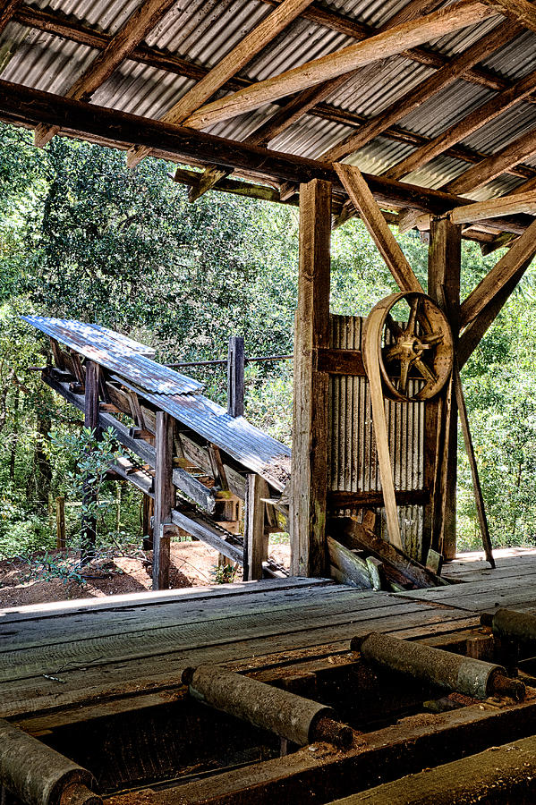 Old Sawmill Conveyor Photograph by Betty Depee