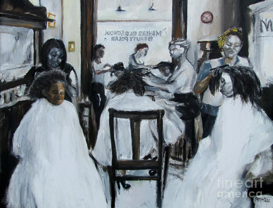 Old School Beauty Salon Painting by Patrick Mills