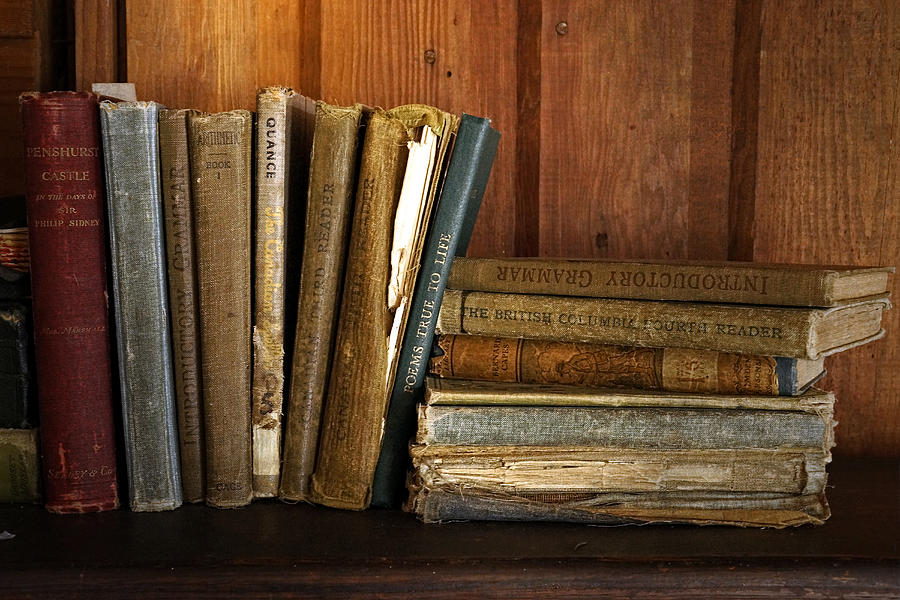 Old School Books Photograph by Inge Riis McDonald