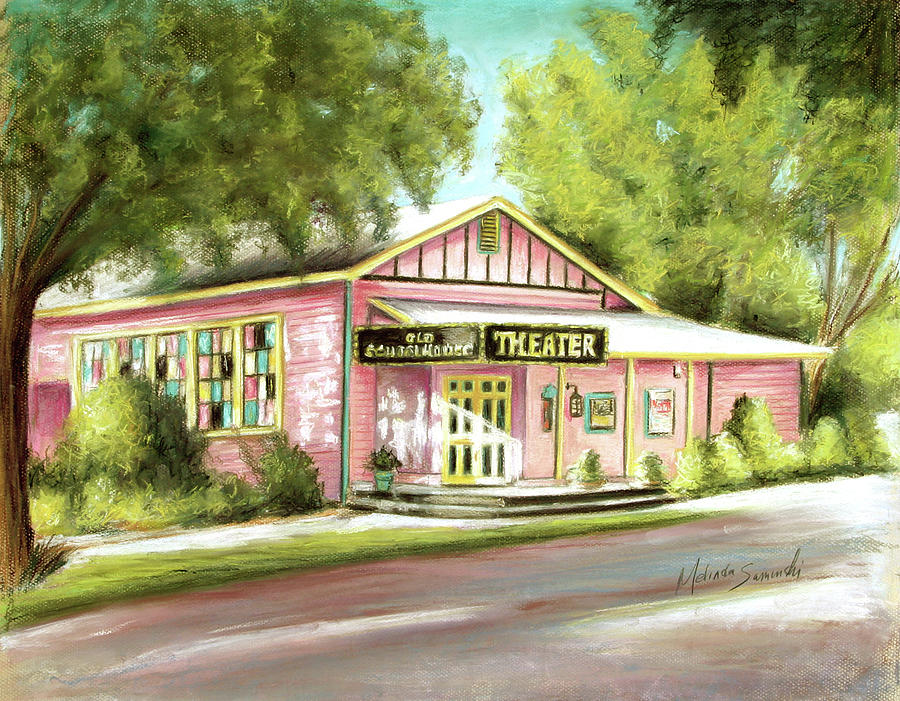 Sanibel Painting - Old Schoolhouse Theater on Sanibel Island by Melinda Saminski