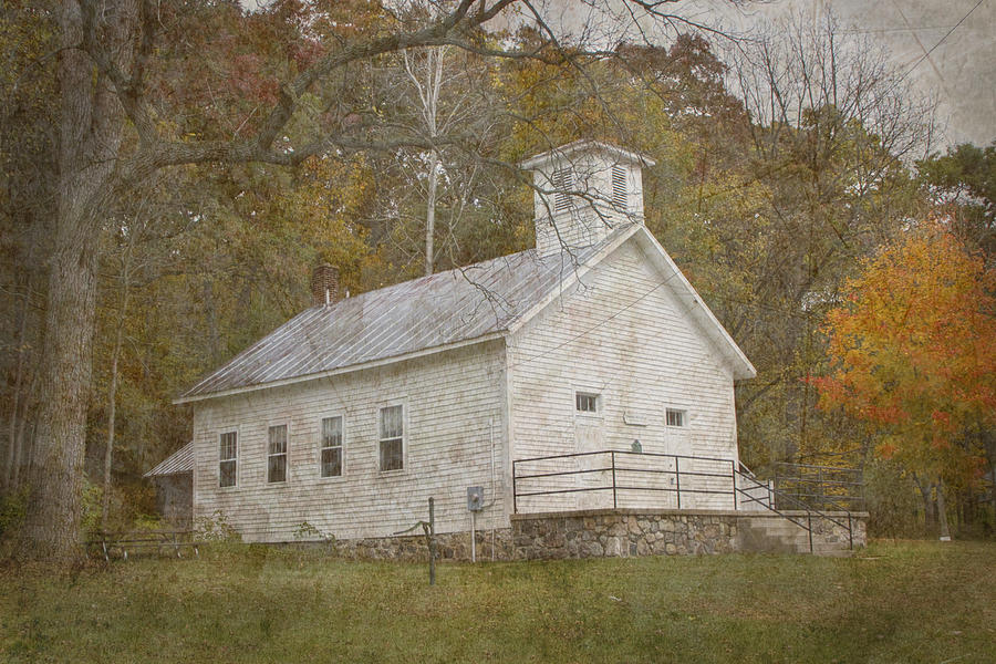 Old Schoolhouse Vintage Photograph Photograph by Randall Nyhof Old Schoolhouse Vintage Photograph Photograph by Randall Nyhof