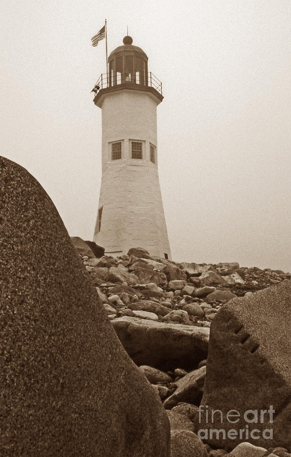 Old Scituate In Sepia Photograph by Skip Willits