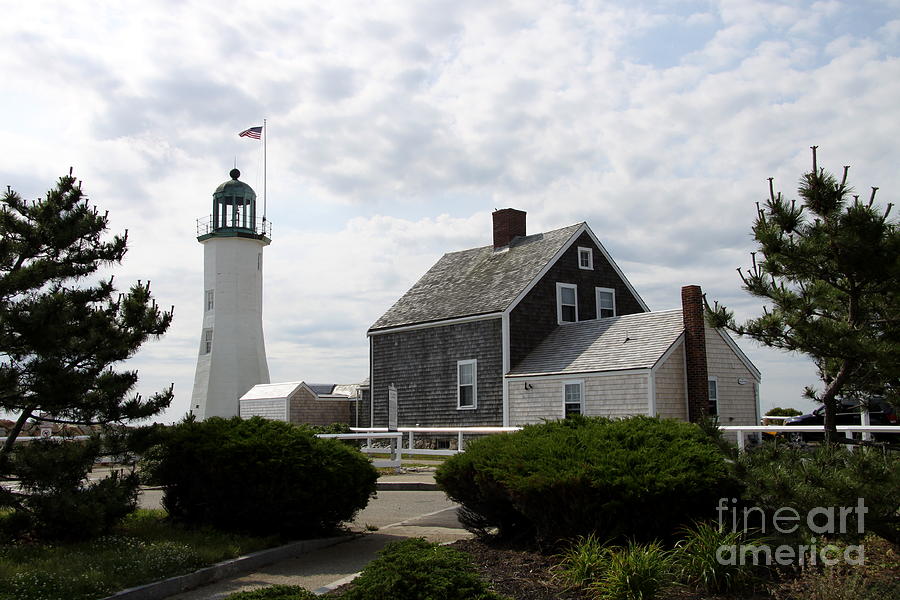 Nature Photograph - Old Scituate Light I - Cedar Point by Christiane Schulze Art And Photography
