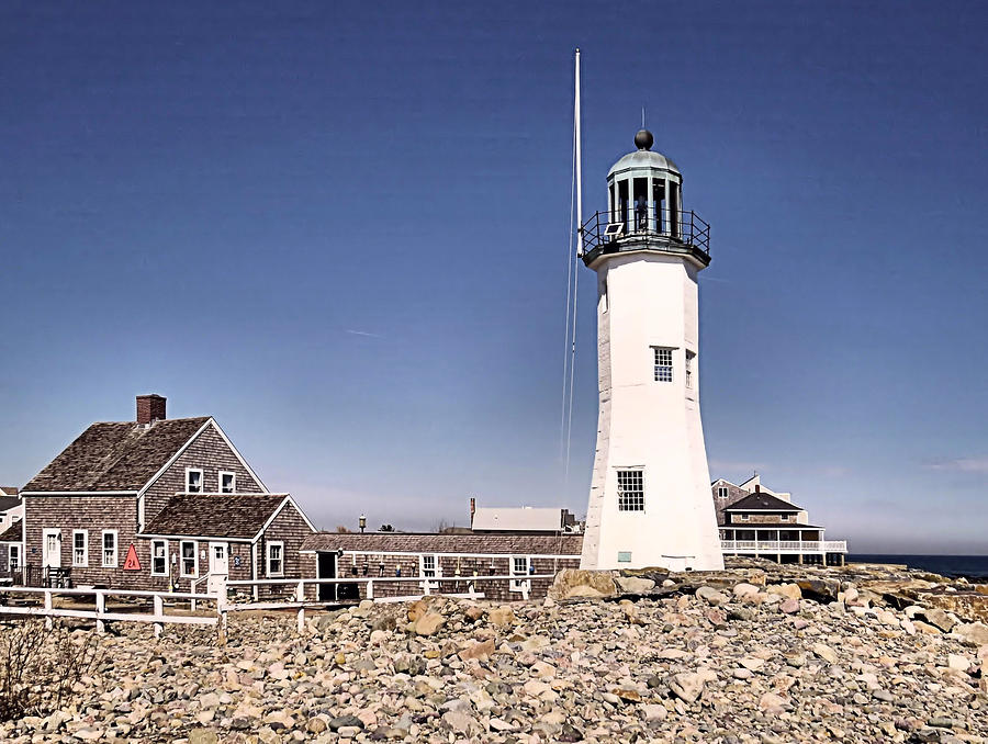 Old Scituate Lighthouse Photograph by Janice Drew