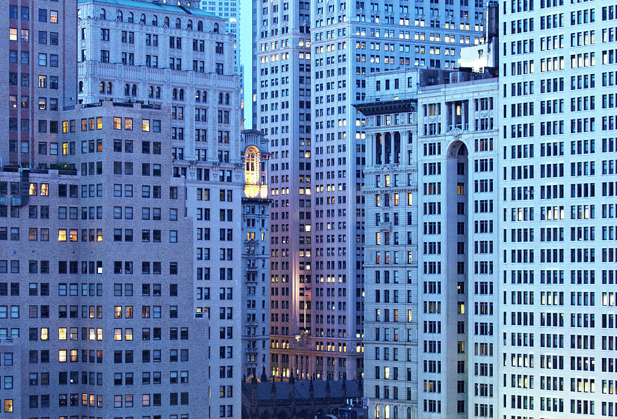 Old Scyscrapers In Financial District Photograph by Johner Images