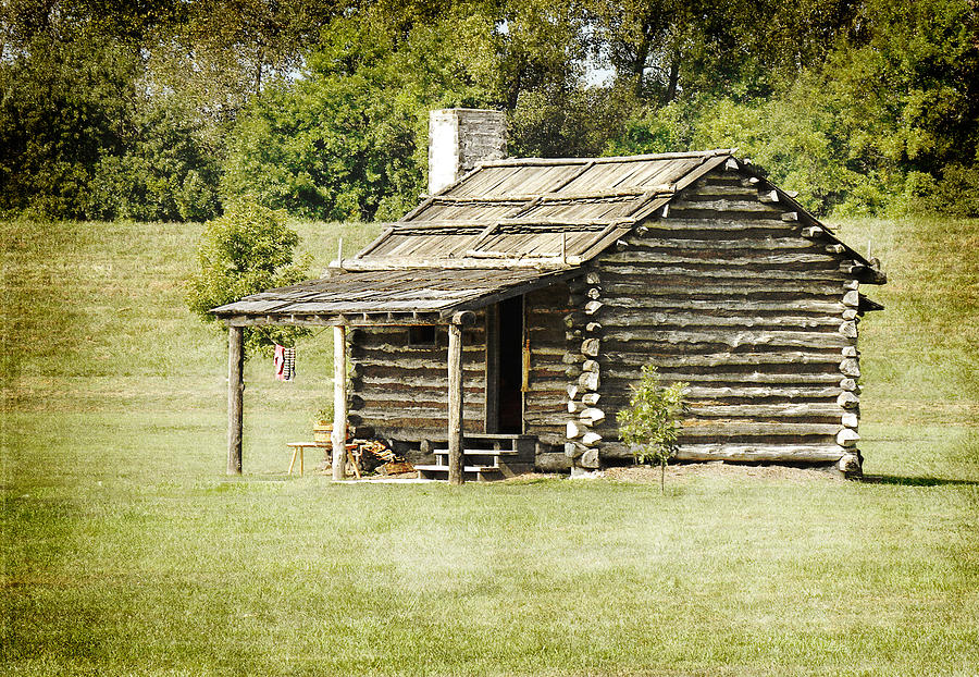 Old Settler's Cabin Photograph by Nancy Helmer