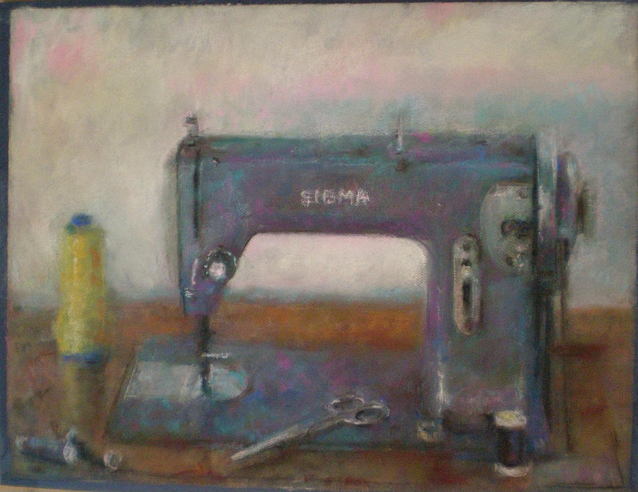Old Sewing Machine Drawing by Paez  Antonio