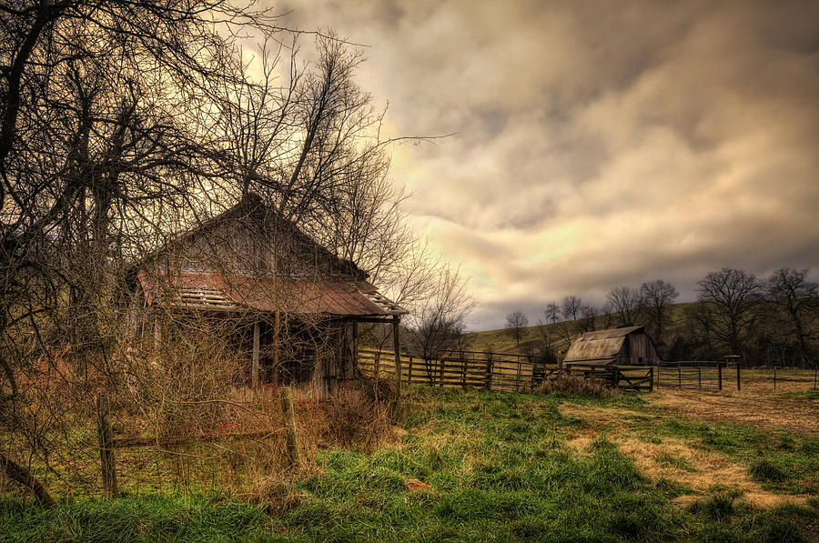 Old Shed and Barn at Osage Photograph by Michael Dougherty