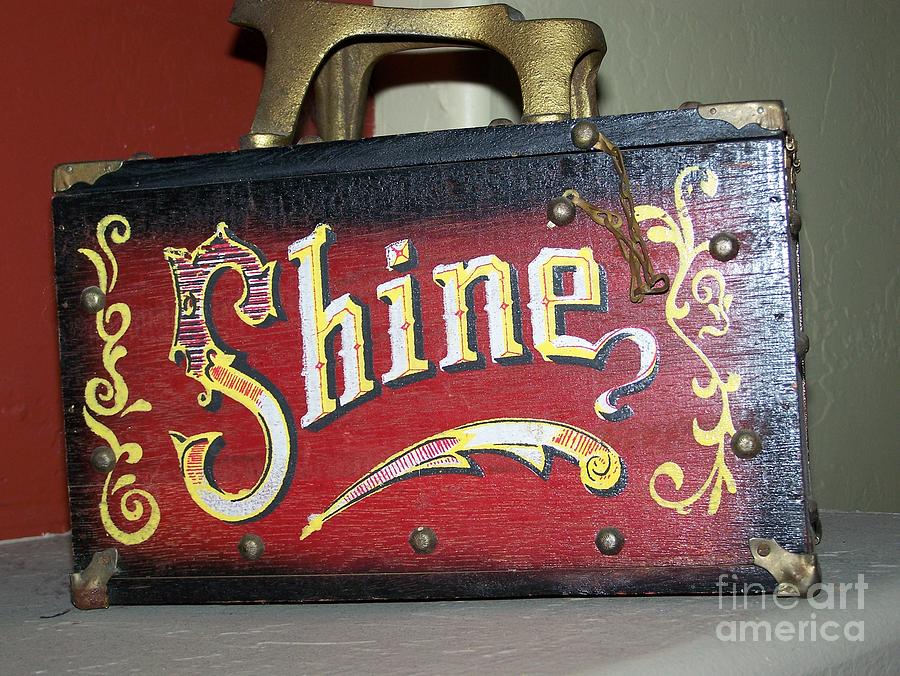 Old Shoe Shine Kit Photograph by Pamela Walrath