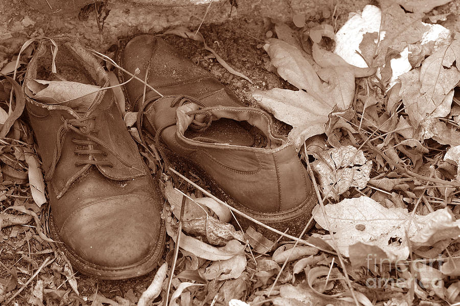 Old shoes 1 Photograph by Micah May