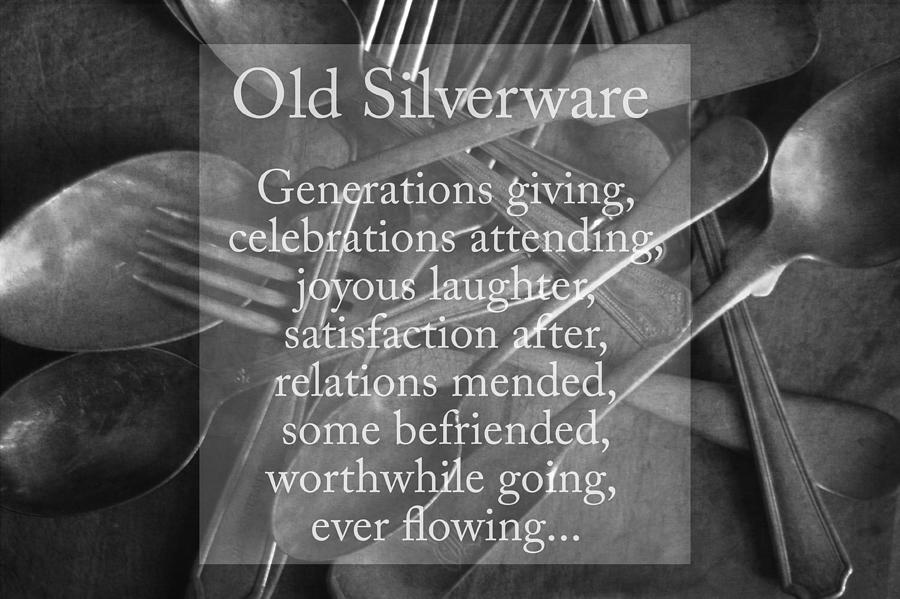Old Silverware Photograph by Suzanne Powers