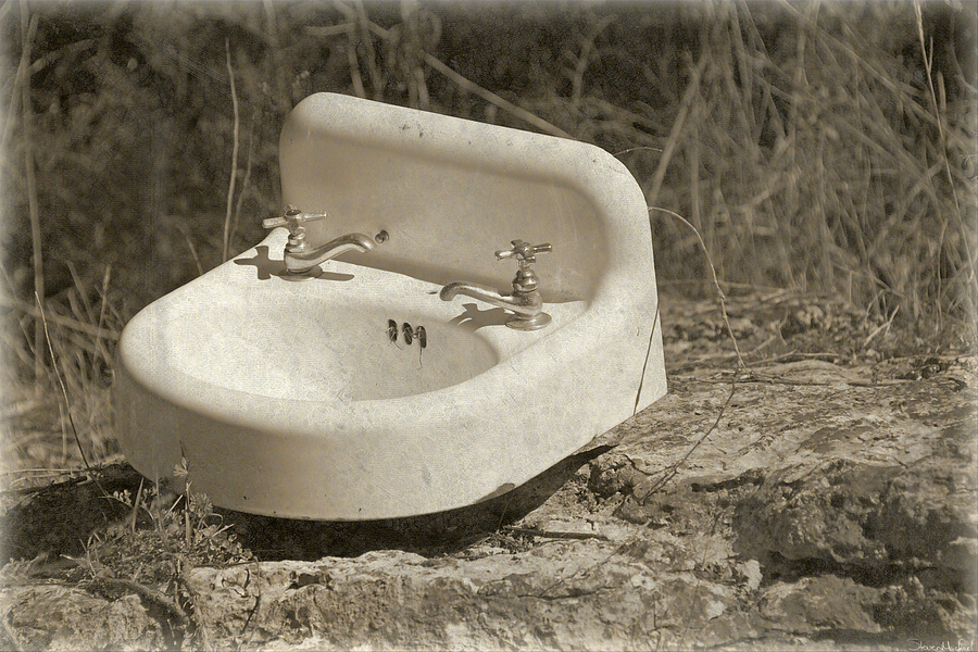 Old Sink Photograph by Steven Michael