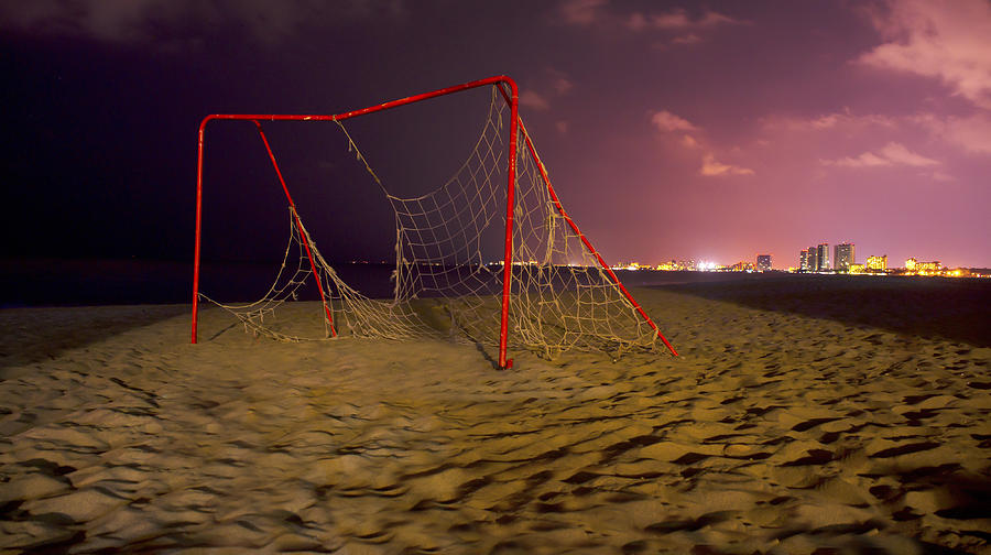 Soccer Photograph - Old Soccer net by Aged Pixel