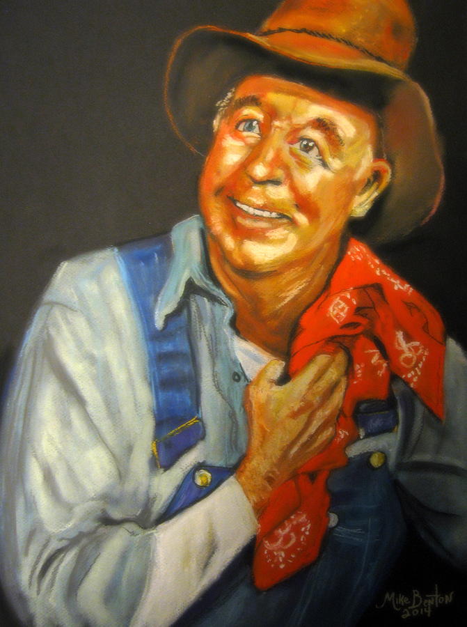 Old Sod Buster Pastel by Mike Benton