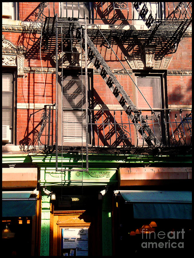 Old Soho Fire Escapes Photograph by Miriam Danar