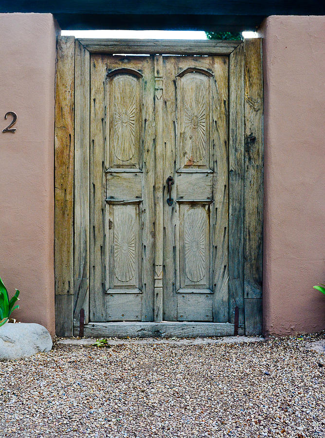 Old Spanish Door Santa Fe New Mexico Photograph by Jeff Black