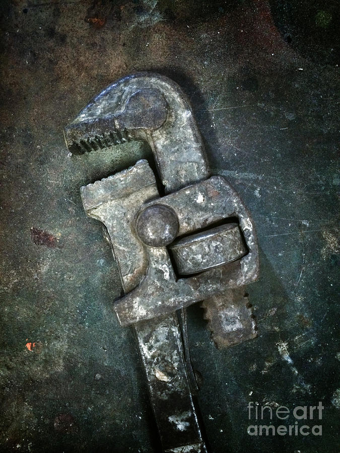 Vintage Photograph - Old Spanner by Carlos Caetano