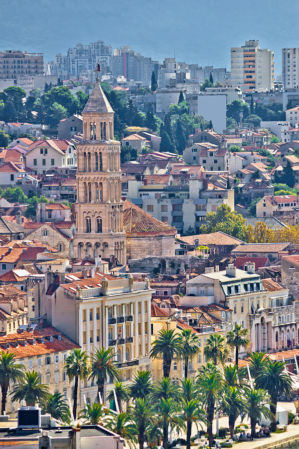 Old Split city center vertical view Photograph by Brch Photography