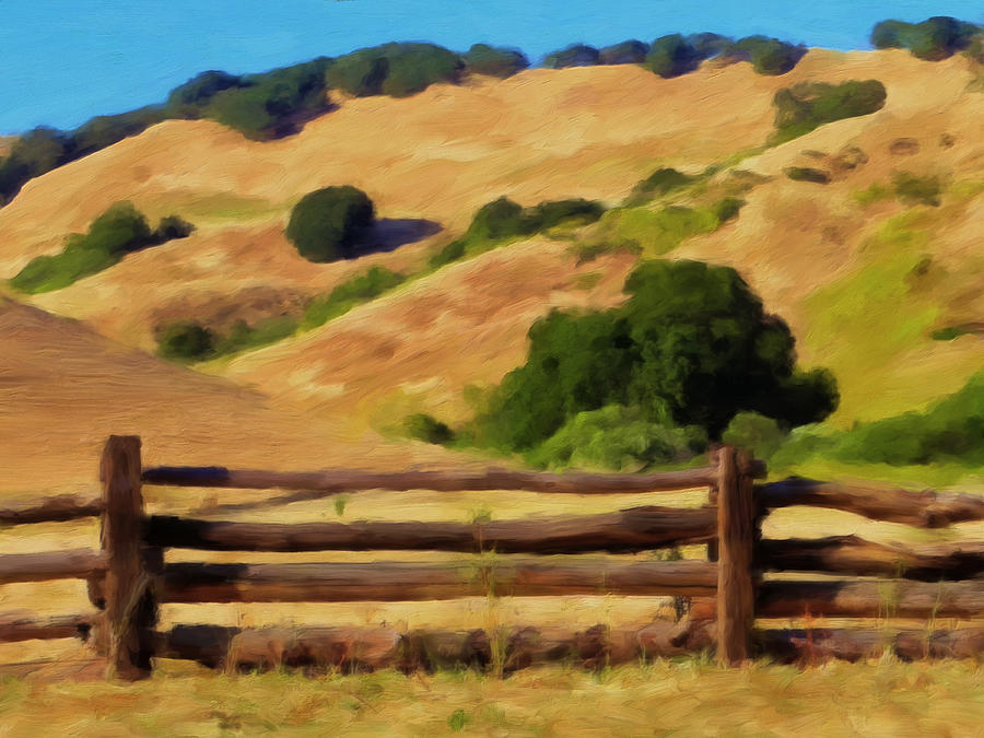 Old Split Rail Fence Painting by Michael Pickett