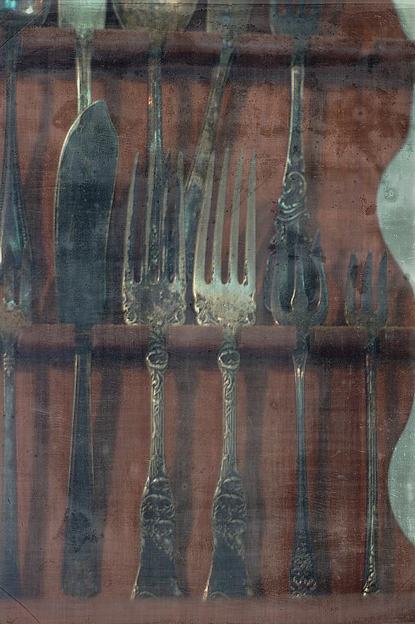 Old Spoon Rack Photograph by Suzanne Powers