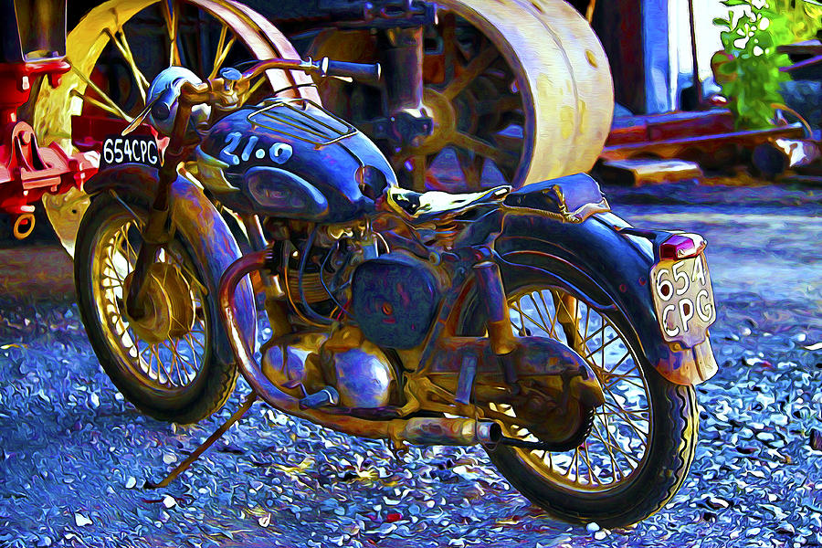 Old Sportster Motorcycle Digital Art By Mark Van Martin Fine Art America