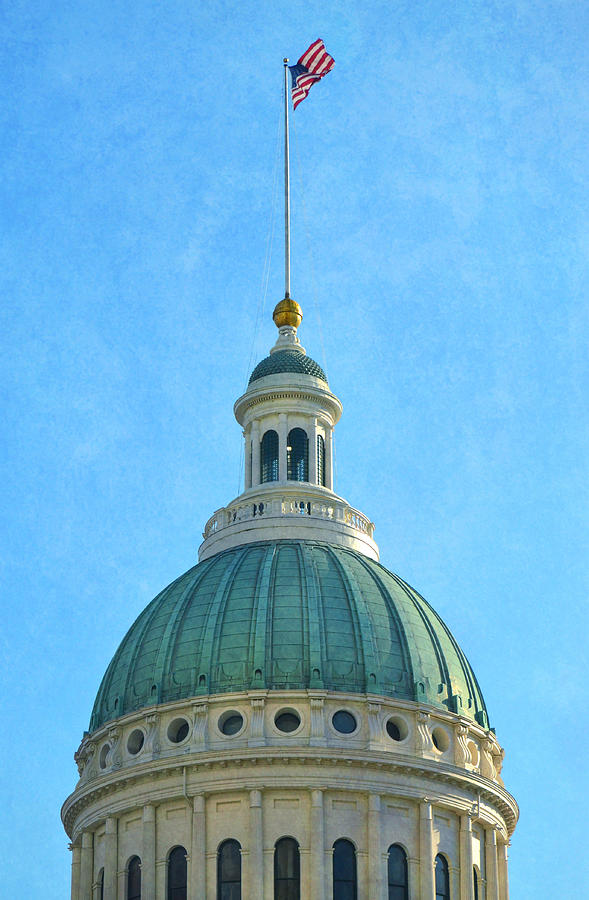 St. Louis Photograph - Old St. Louis County Courthouse Dome by Deena Stoddard