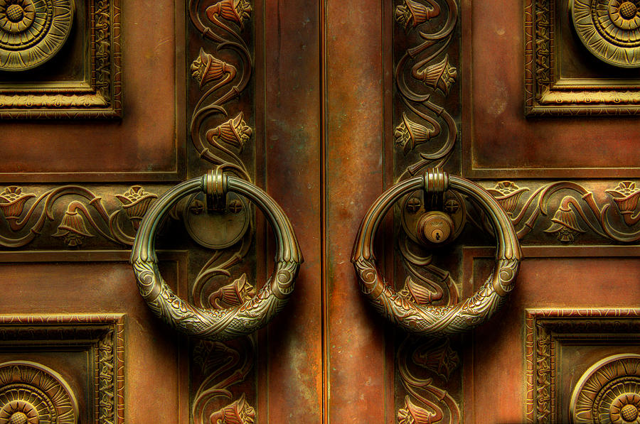 Old Steel Door Photograph by Michael Eingle
