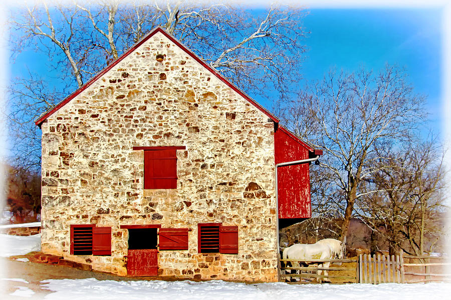 Old Stone Barn Photograph by Carolyn Derstine