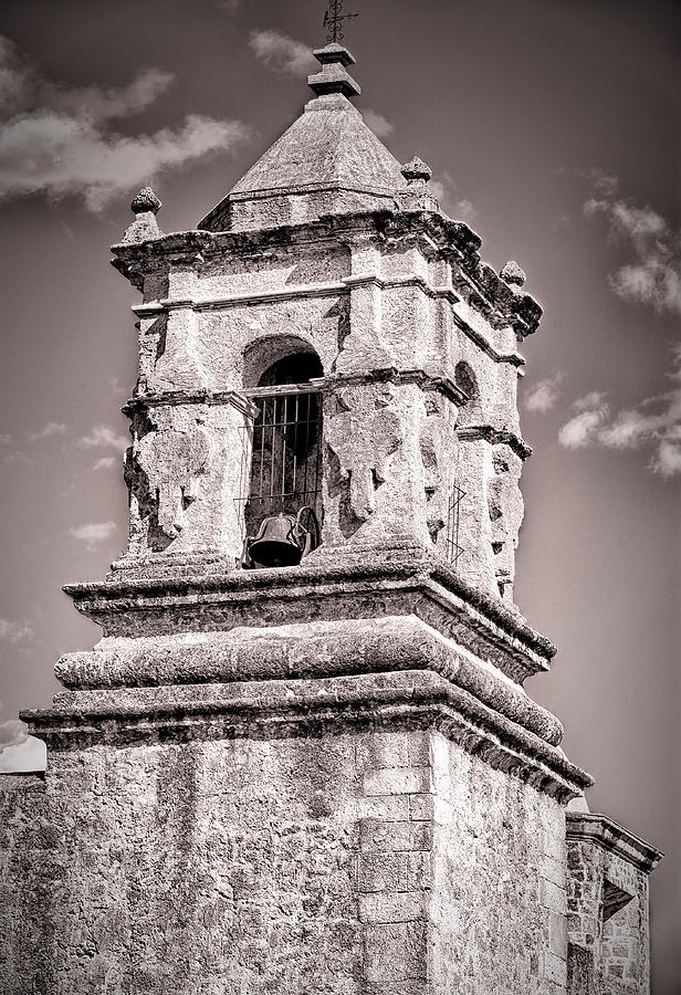 Old Stone Bell Tower Photograph by Joan Herwig