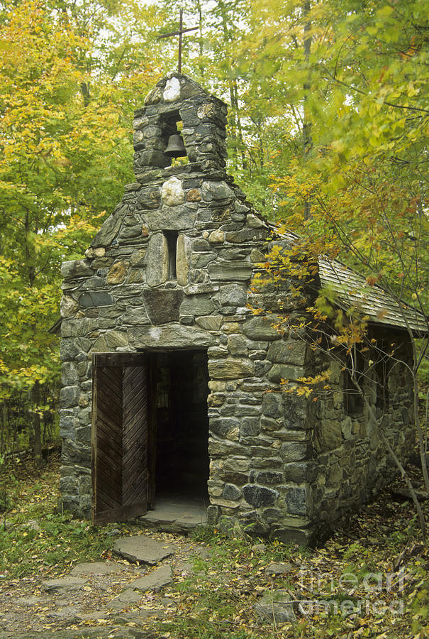 Old Stone Chapel At Trapp Family Lodge Photograph by Ellen Thane