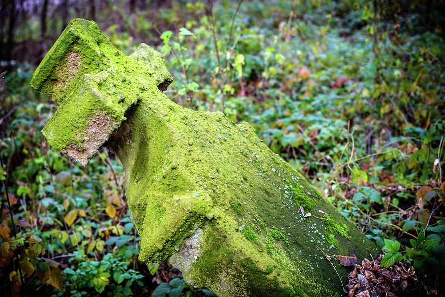 Old Stone Cross In The Autumn Foliage Photograph by Yorkfoto Old Stone Cross In The Autumn Foliage Photograph by Yorkfoto