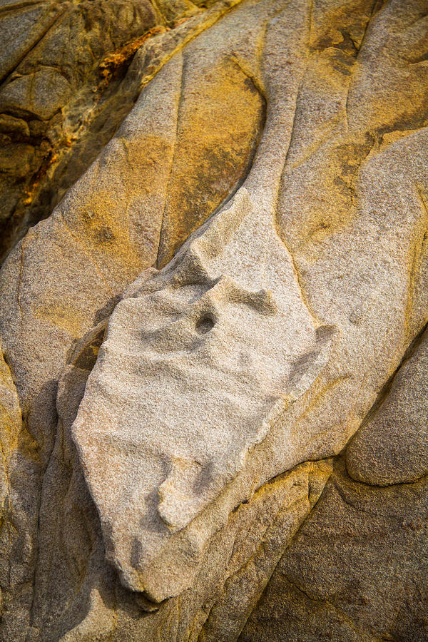 Abstracts Photograph - Old Stone Face by Roger Mullenhour