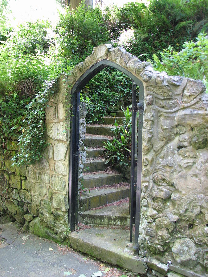 Cottage Photograph - Old Stone Gate by Carla Parris