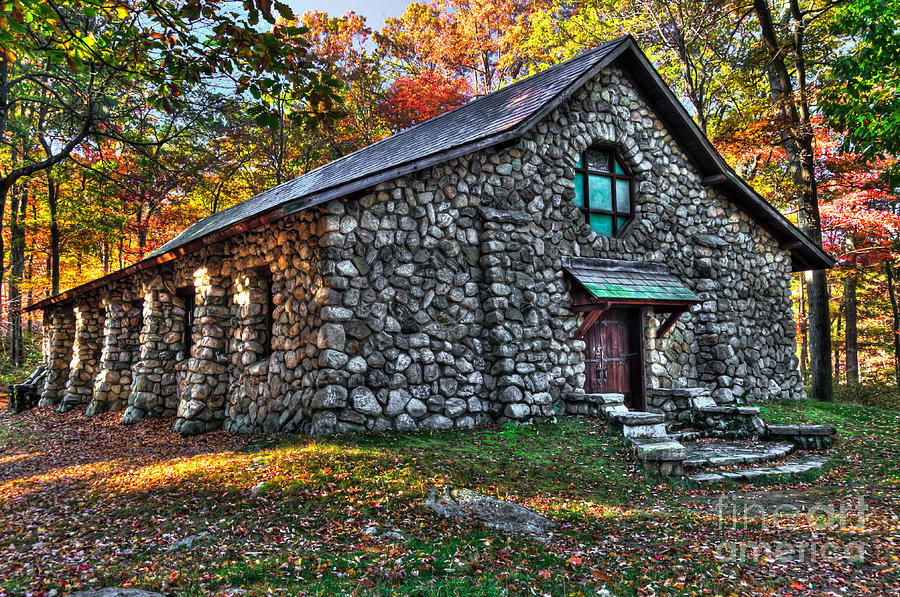 Old Stone Lodge Photograph by Anthony Sacco